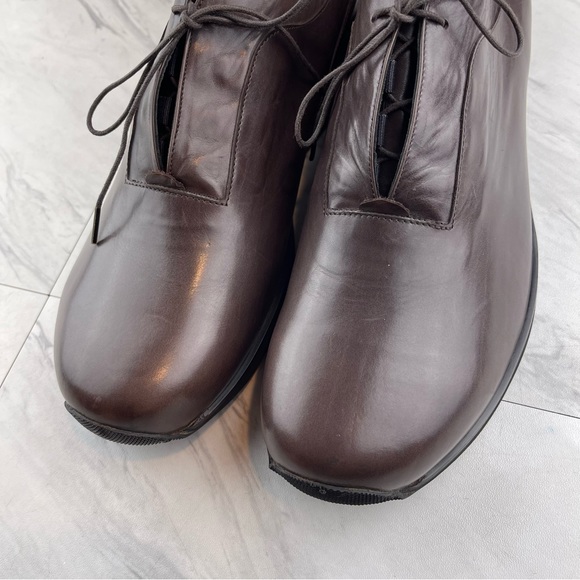 •Warren Edwards Men's Dress Shoes Size 11.5 Brown derby oxfords vibram sole - Picture 12 of 15